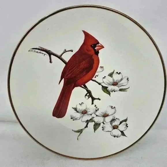 North American song bird collection plate - Picture 1 of 3